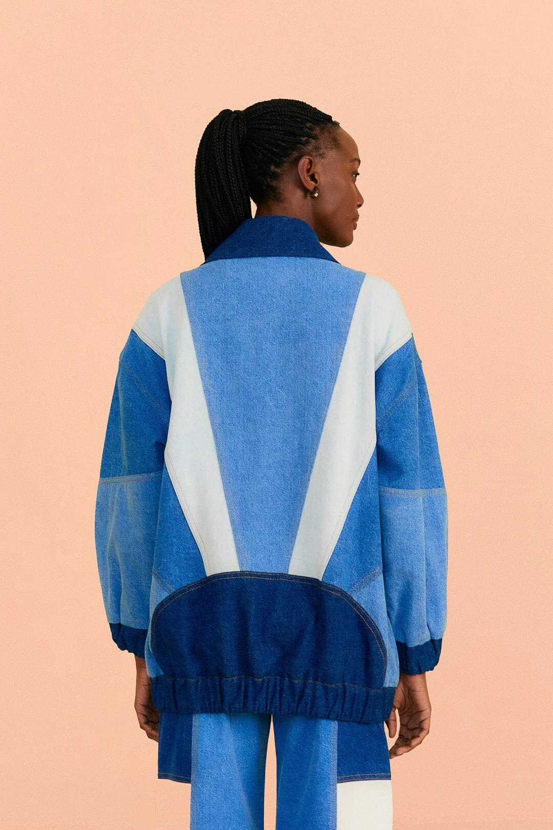 Farm Rio Patchwork Denim Jacket 5 Farm Rio Patchwork Denim Jacket - Image 3