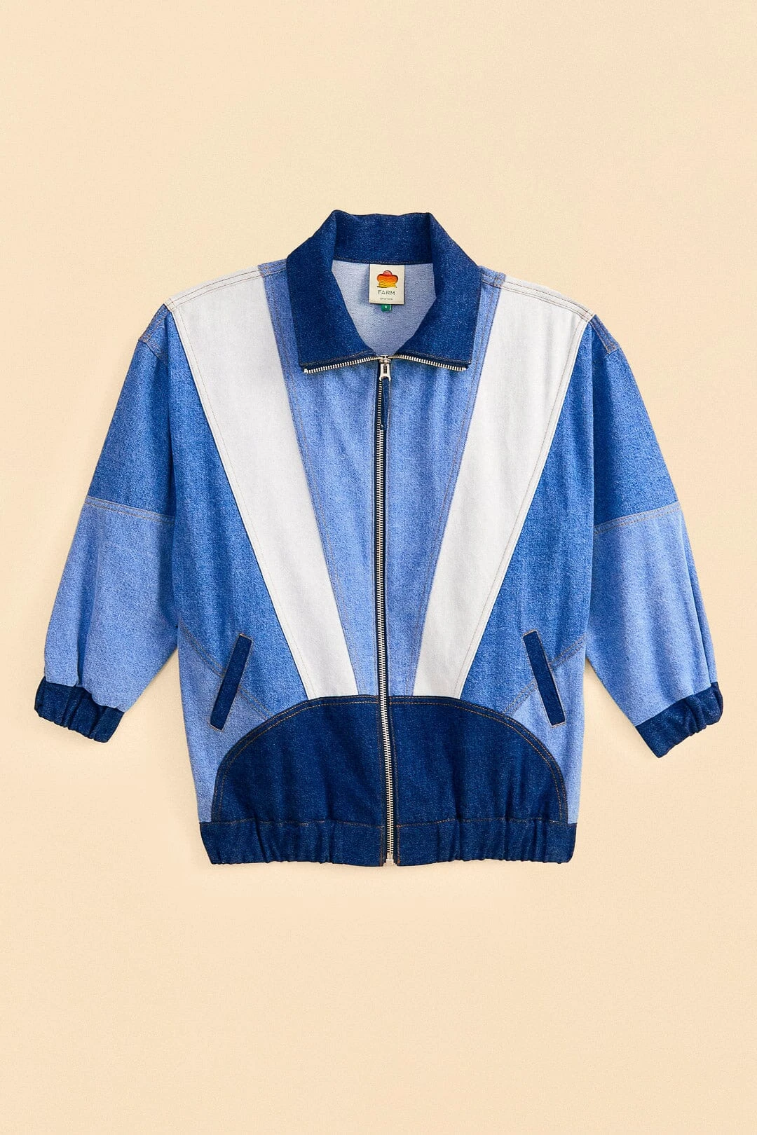 Farm Rio Patchwork Denim Jacket 7 Farm Rio Patchwork Denim Jacket - Image 5