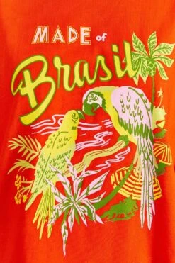 Farm Rio Red Brasil Organic Cotton T-Shirt -Farm Rio 309570 04