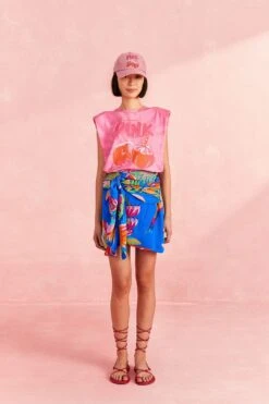 Farm Rio Pink Coconut Organic Cotton T-Shirt -Farm Rio 309575 02