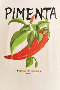 Farm Rio Off-White Peppers Organic Cotton T-shirt 10 Farm Rio Off-White Peppers Organic Cotton T-shirt -Farm Rio 309585 04