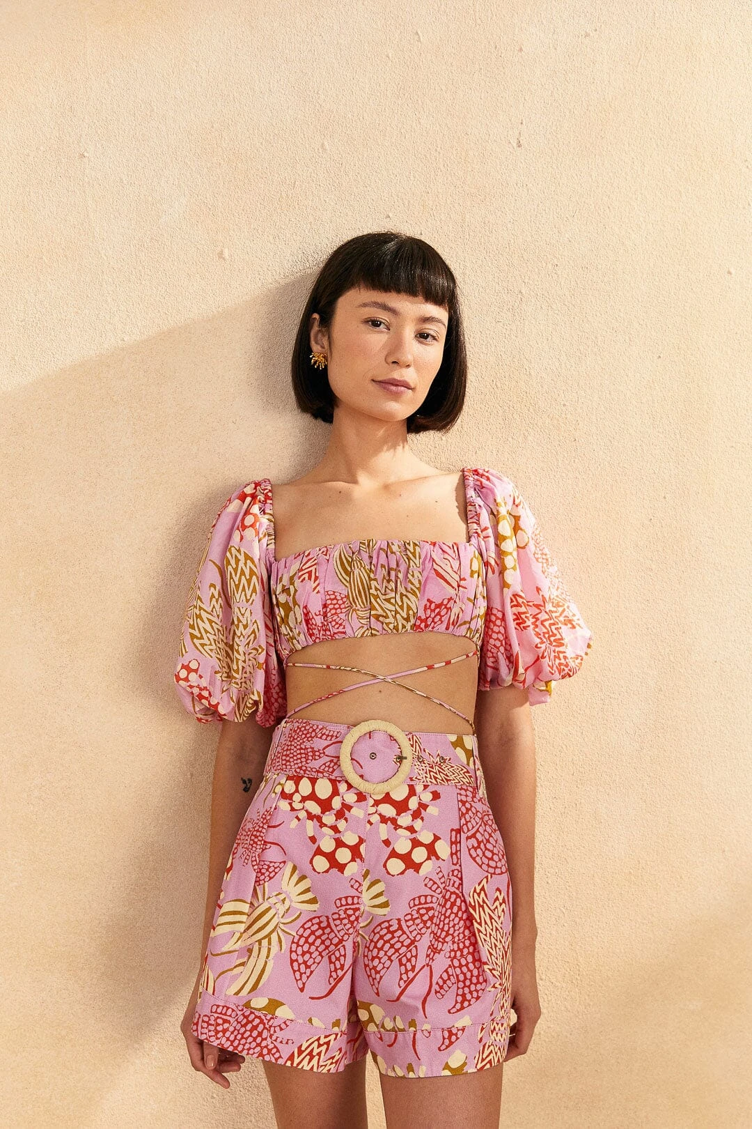 Farm Rio Pink Mixed Lobsters Shorts 4 Farm Rio Pink Mixed Lobsters Shorts - Image 2