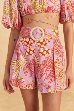 Farm Rio Pink Mixed Lobsters Shorts 10 Farm Rio Pink Mixed Lobsters Shorts -Farm Rio 309611 03