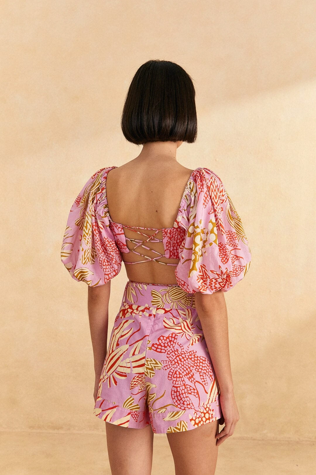 Farm Rio Pink Mixed Lobsters Shorts 6 Farm Rio Pink Mixed Lobsters Shorts - Image 4