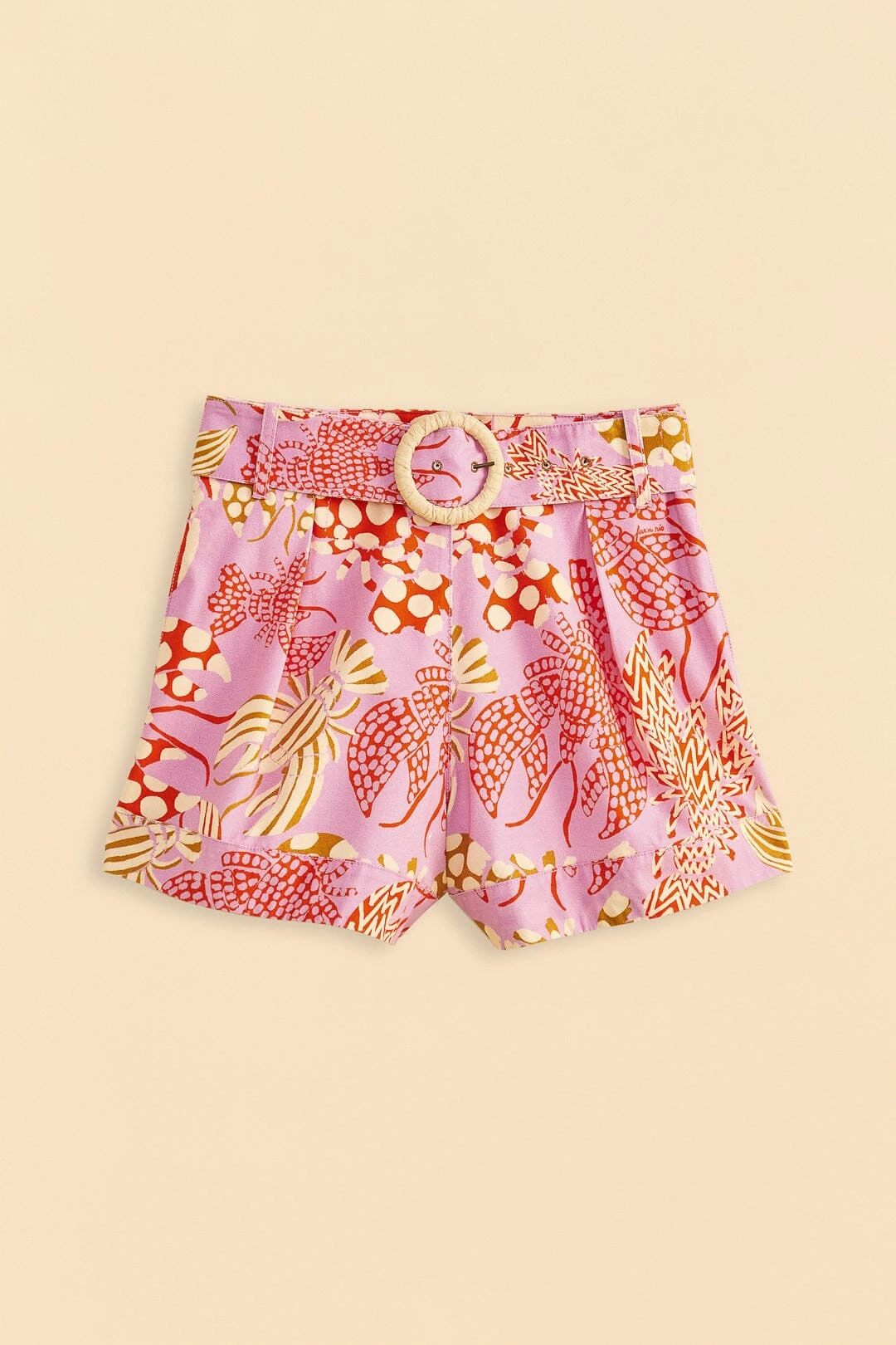 Farm Rio Pink Mixed Lobsters Shorts 8 Farm Rio Pink Mixed Lobsters Shorts - Image 6