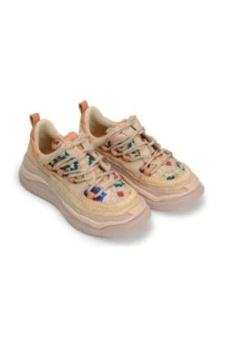 Farm Rio Crochet Bloom Platform Sneaker