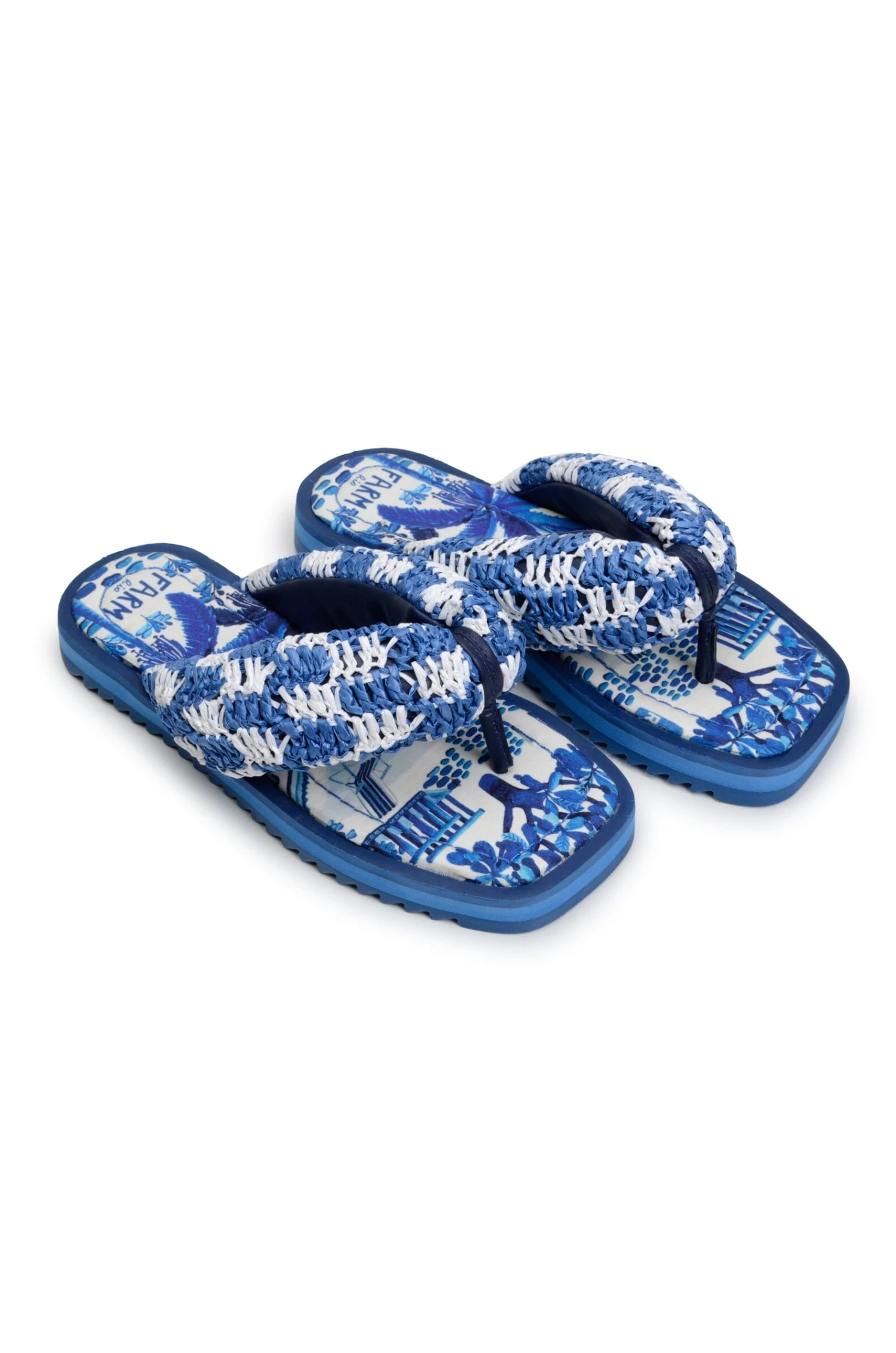Farm Rio Sweet Rio Raffia Puffy Flip Flop 3 Farm Rio Sweet Rio Raffia Puffy Flip Flop