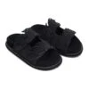 Farm Rio Black Mini Monstera Anatomic Slide Sandal