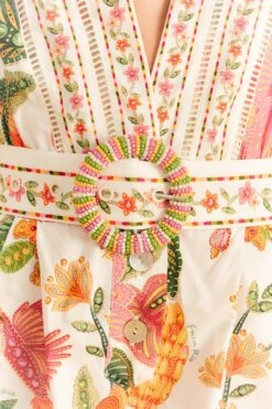 Farm Rio Off-White Macaw Bloom Organic Cotton Romper -Farm Rio 310216 05