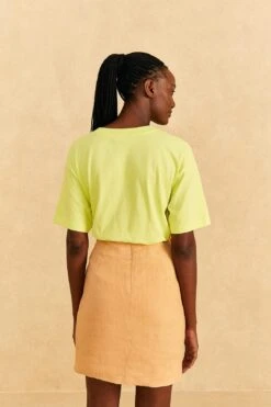 Farm Rio Beige Leaf Organic Cotton Mini Skirt 11 Farm Rio Beige Leaf Organic Cotton Mini Skirt -Farm Rio 310279 04