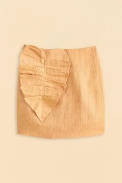 Farm Rio Beige Leaf Organic Cotton Mini Skirt 13 Farm Rio Beige Leaf Organic Cotton Mini Skirt -Farm Rio 310279 06