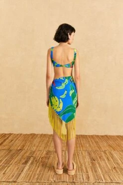 Farm Rio Blue Banana Leaves Sarong -Farm Rio 310568 04