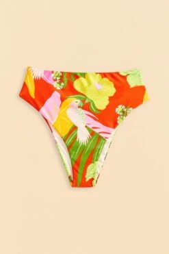 Farm Rio Red Neon Floral Bikini Bottom 9 Farm Rio Red Neon Floral Bikini Bottom -Farm Rio 310592 04