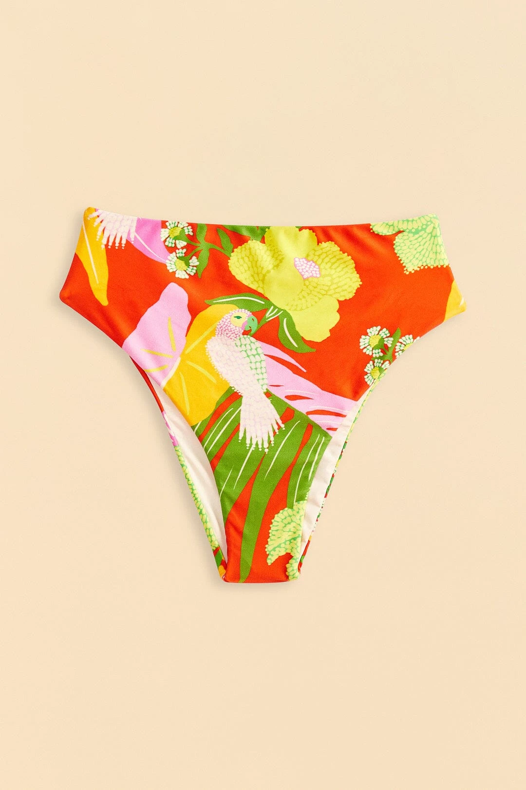Farm Rio Red Neon Floral Bikini Bottom 6 Farm Rio Red Neon Floral Bikini Bottom - Image 4