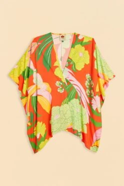 Farm Rio Red Neon Floral Kimono -Farm Rio 310593 06