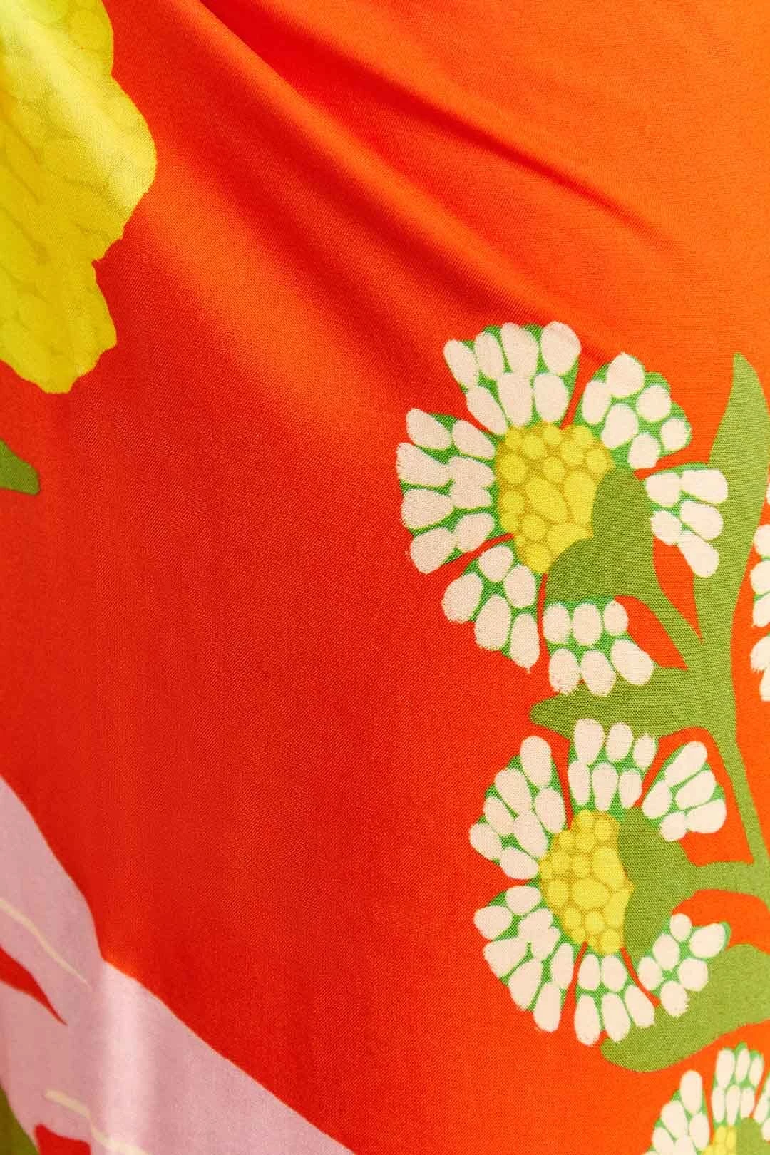 Farm Rio Red Neon Floral Sarong 6 Farm Rio Red Neon Floral Sarong - Image 4