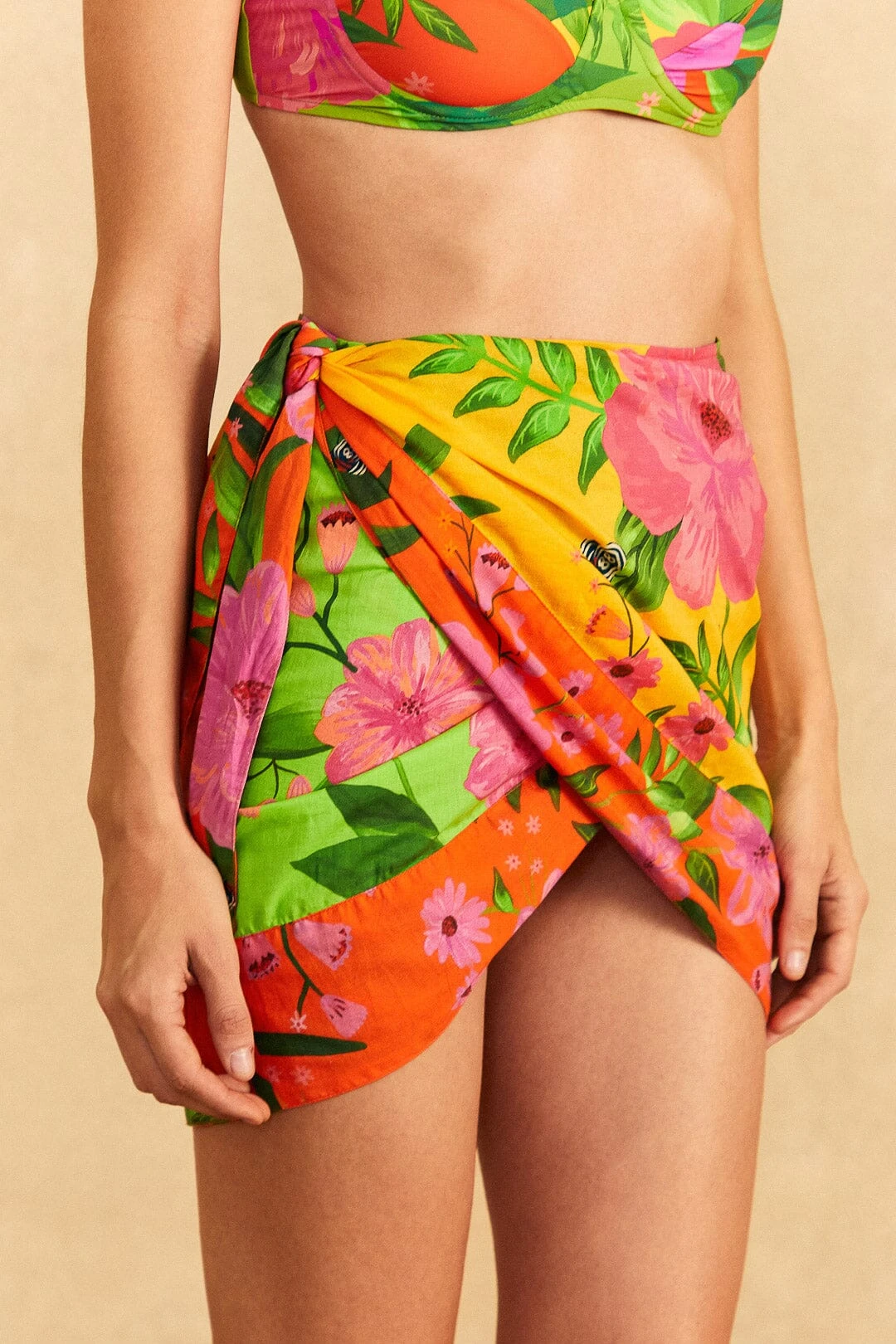 Farm Rio Romantic Garden Cover-Up Skirt 4 Farm Rio Romantic Garden Cover-Up Skirt - Image 2