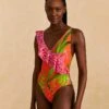 Farm Rio Romantic Garden & Leopard Pop One-Piece Swimsuit 2 Farm Rio Romantic Garden & Leopard Pop One-Piece Swimsuit -Farm Rio 310615 01