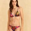 Farm Rio Blue Floral Tropical & Colorful Stripes Bikini Bottom 2 Farm Rio Blue Floral Tropical & Colorful Stripes Bikini Bottom -Farm Rio 310623 02