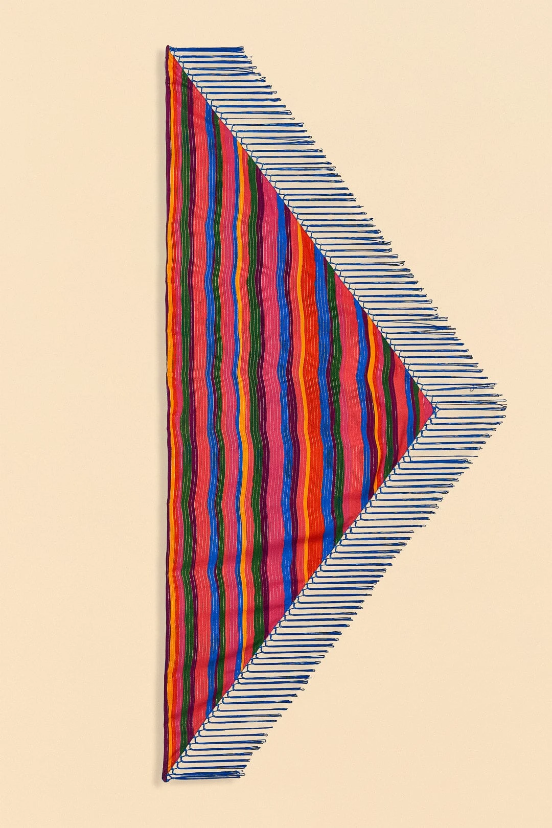 Farm Rio Blue Floral Tropical & Colorful Stripes Sarong 7 Farm Rio Blue Floral Tropical & Colorful Stripes Sarong - Image 5