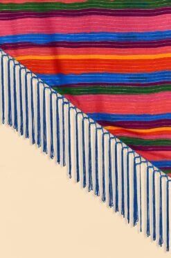 Farm Rio Blue Floral Tropical & Colorful Stripes Sarong 15 Farm Rio Blue Floral Tropical & Colorful Stripes Sarong -Farm Rio 310627 07