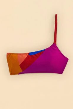 Farm Rio Colorful Leaves One-Shoulder Bikini Top 9 Farm Rio Colorful Leaves One-Shoulder Bikini Top -Farm Rio 310628 04