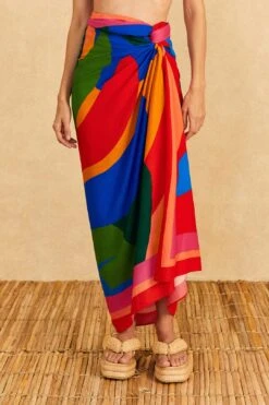 Farm Rio Colorful Leaves Sarong 12 Farm Rio Colorful Leaves Sarong -Farm Rio 310637 03