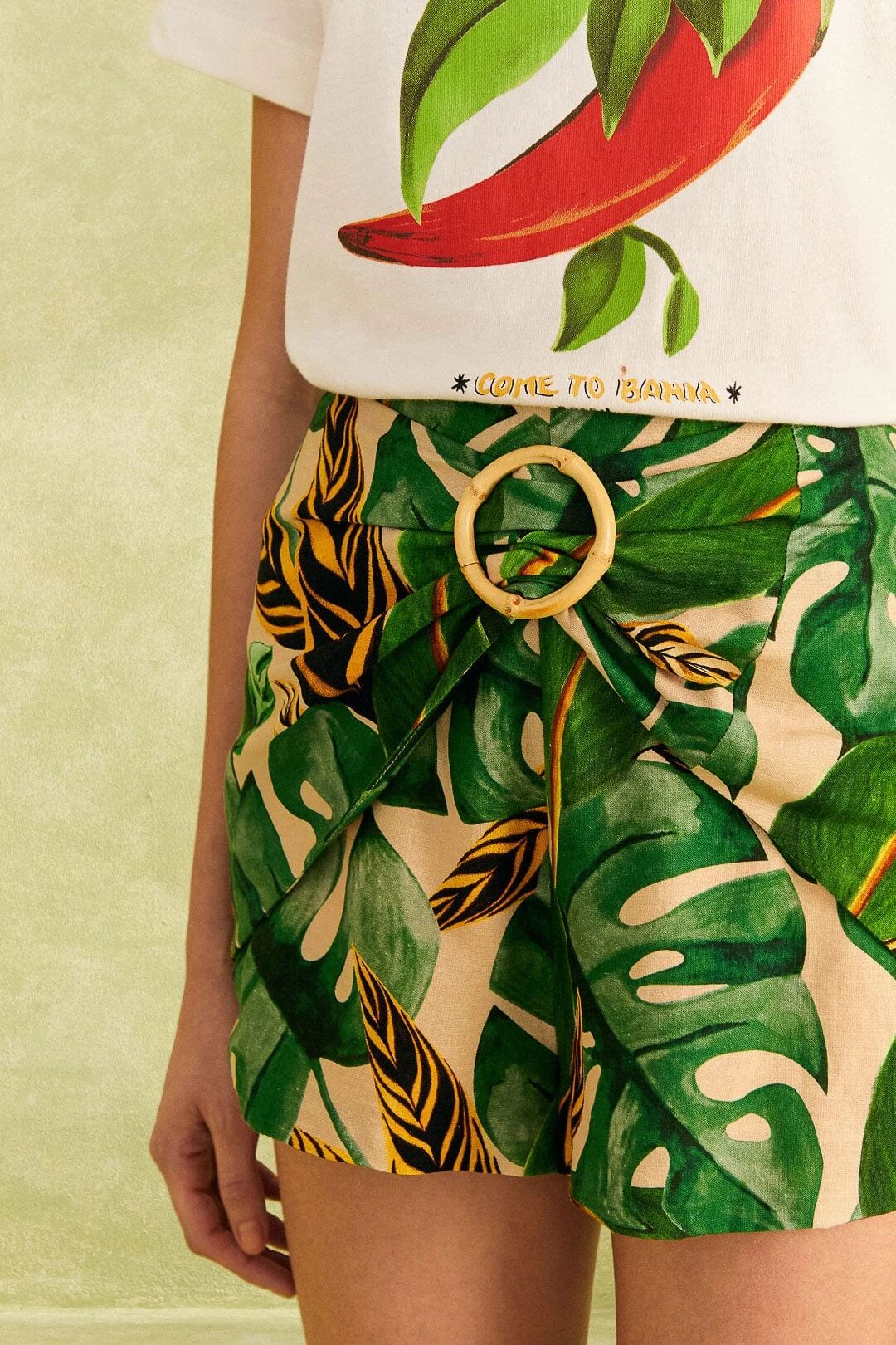 Farm Rio Tropical Leaves Shorts 5 Farm Rio Tropical Leaves Shorts - Image 3