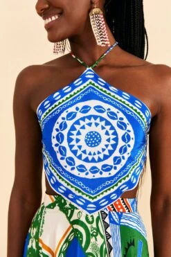 Farm Rio Off-White Pitta Colors Maxi Dress 10 Farm Rio Off-White Pitta Colors Maxi Dress -Farm Rio 310672 03