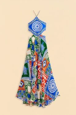 Farm Rio Off-White Pitta Colors Maxi Dress 13 Farm Rio Off-White Pitta Colors Maxi Dress -Farm Rio 310672 06