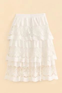 Farm Rio White Lace Midi Skirt 13 Farm Rio White Lace Midi Skirt -Farm Rio 310676 06