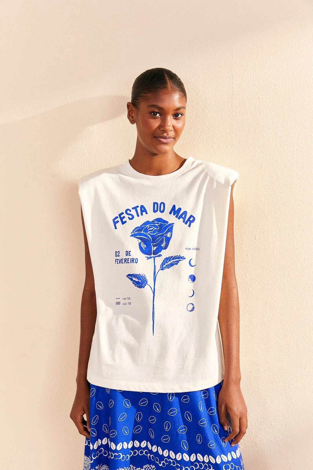 Farm Rio Festa Do Mar Organic Cotton T-Shirt 3 Farm Rio Festa Do Mar Organic Cotton T-Shirt