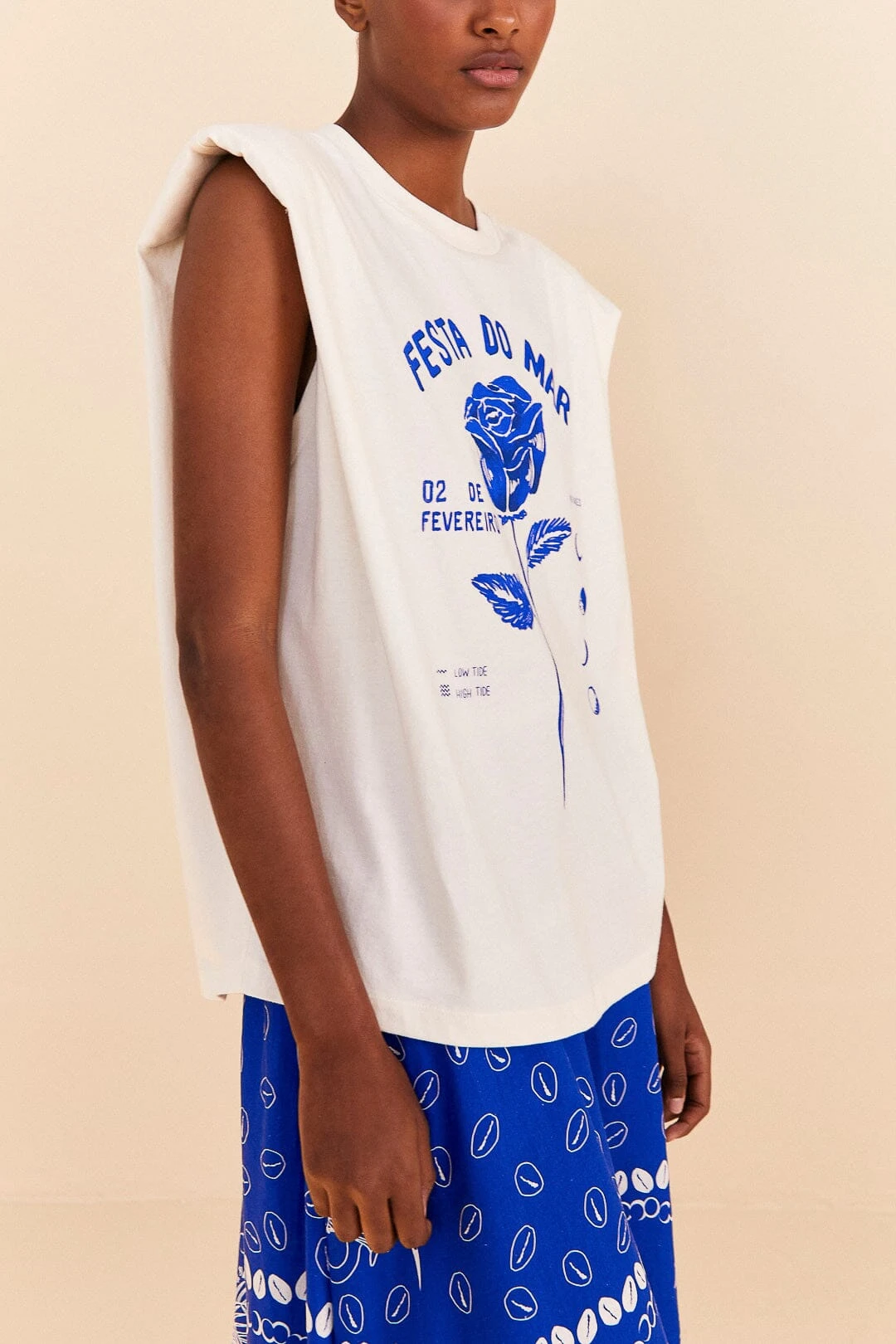 Farm Rio Festa Do Mar Organic Cotton T-Shirt 5 Farm Rio Festa Do Mar Organic Cotton T-Shirt - Image 3