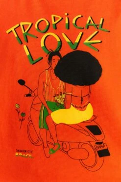 Farm Rio Orange Tropical Love Organic Cotton T-Shirt 10 Farm Rio Orange Tropical Love Organic Cotton T-Shirt -Farm Rio 310678 04