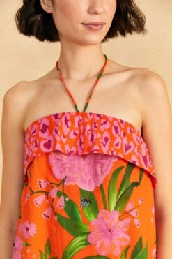 Farm Rio Romantic Garden & Leopard Pop Short Cover-Up 10 Farm Rio Romantic Garden & Leopard Pop Short Cover-Up -Farm Rio 310679 03