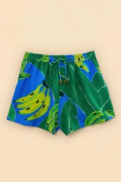 Farm Rio Blue Banana Leaves Shorts -Farm Rio 310902 06