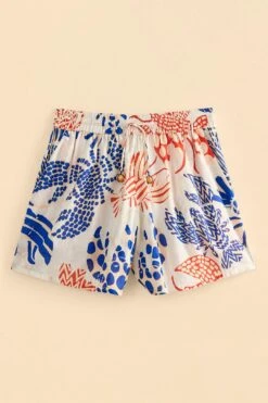 Farm Rio Off-White Mixed Lobster Shorts -Farm Rio 311279 06