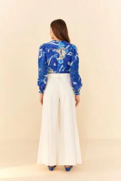 Farm Rio Off White Twill Pants -Farm Rio 311317 03