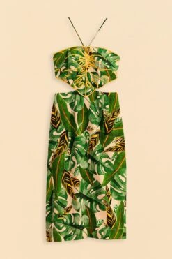 Farm Rio Tropical Leaves Midi Dress 13 Farm Rio Tropical Leaves Midi Dress -Farm Rio 311337 06