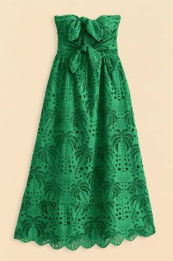 Farm Rio Green Coconut Tree Richelieu Midi Dress 13 Farm Rio Green Coconut Tree Richelieu Midi Dress -Farm Rio 311340 06