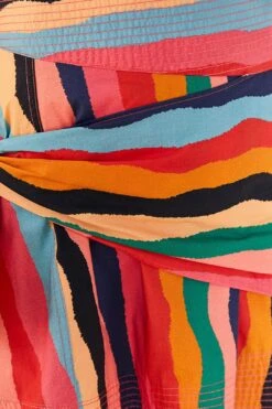 Farm Rio Super Fun Stripes Organic Cotton Mini Skirt -Farm Rio 311364 05