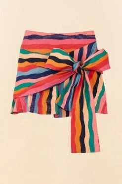 Farm Rio Super Fun Stripes Organic Cotton Mini Skirt -Farm Rio 311364 06