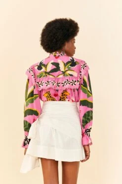 Farm Rio White Knot Organic Cotton Mini Skirt -Farm Rio 311365 03