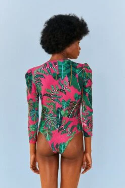 Farm Rio Pink Leaves Oganic Cotton Bodysuit 9 Farm Rio Pink Leaves Oganic Cotton Bodysuit -Farm Rio 311367 03