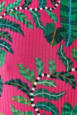 Farm Rio Pink Leaves Oganic Cotton Bodysuit 10 Farm Rio Pink Leaves Oganic Cotton Bodysuit -Farm Rio 311367 04