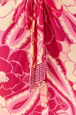 Farm Rio Pink Tropical Groove Midi Dress 12 Farm Rio Pink Tropical Groove Midi Dress -Farm Rio 311372 05