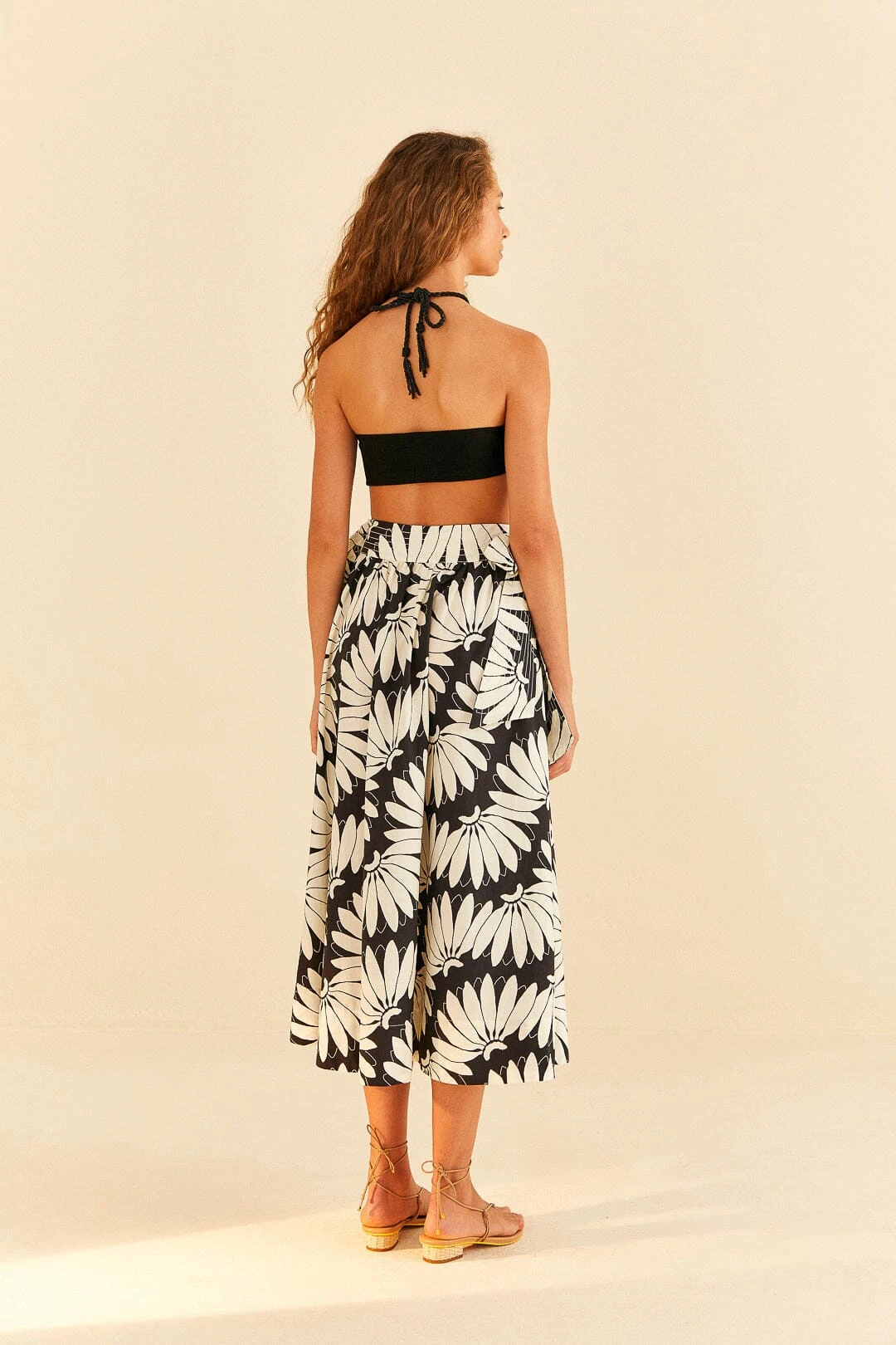 Farm Rio Black Copacabana Bow Midi Skirt 7 Farm Rio Black Copacabana Bow Midi Skirt - Image 5