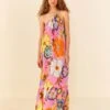 Farm Rio Pink Full Garden Maxi Dress -Farm Rio 311377 02