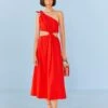 Red Knot Midi Dress 1 Red Knot Midi Dress -Farm Rio 311386 01