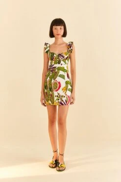 Farm Rio Striped Forest Mini Dress -Farm Rio 311388 03